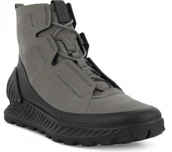 Ботинки мужские Ecco Exostrike Grey/Black - Фото 1 большая