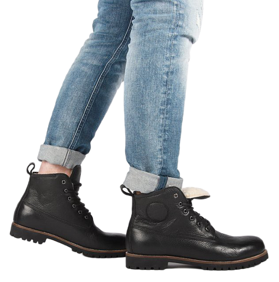 Ботинки мужские Blackstone Colin SG31 Black - Фото 7 большая