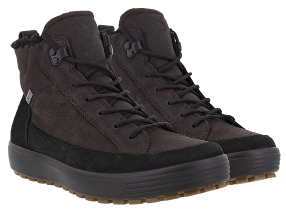 Ботинки мужские Ecco Soft 7 Tred Brown/Black - Фото 8 большая