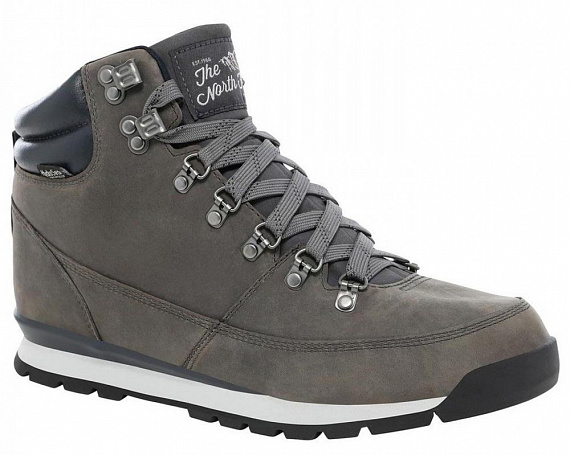 Ботинки мужские The North Face Back-To-Berkeley Redux Leather Zinc Grey/Ebony Grey - Фото 1 большая