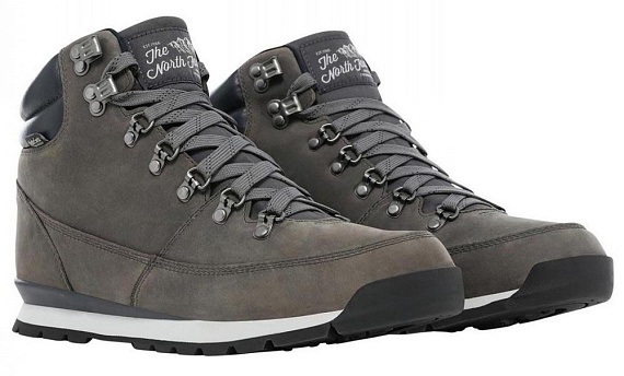 Ботинки мужские The North Face Back-To-Berkeley Redux Leather Zinc Grey/Ebony Grey - Фото 2 большая
