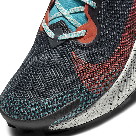Кроссовки мужские Nike Pegasus Trail 2 GTX Dark Smoke Grey/Martian Sunrise/Aquamarine/Bright Crimson - Фото 6 большая