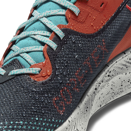 Кроссовки мужские Nike Pegasus Trail 2 GTX Dark Smoke Grey/Martian Sunrise/Aquamarine/Bright Crimson - Фото 9 большая