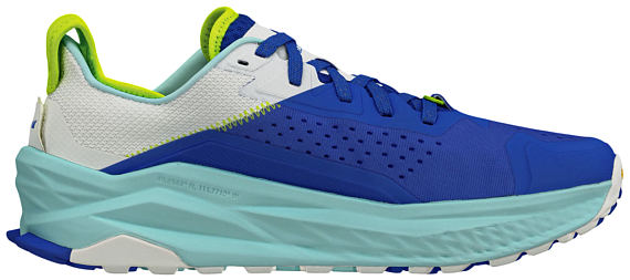 Кроссовки мужские Altra Olympus 6 Blue/Lime - Фото 4 большая