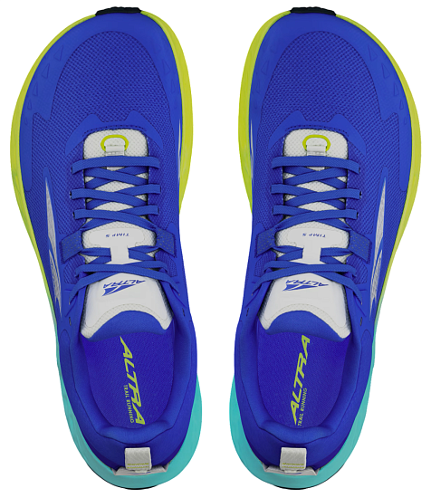 Кроссовки мужские Altra Timp 5 Blue/Lime - Фото 2 большая