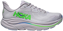 Кроссовки мужские Hoka Clifton 10 Ash Grey/Neon Green