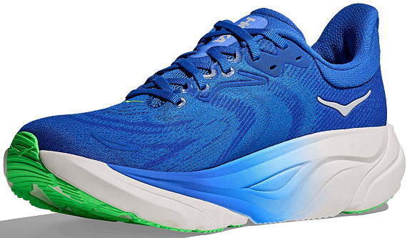 Кроссовки мужские Hoka Arahi 8 Cobalt Blue/Neon Green - Фото 4 большая