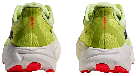 Кроссовки мужские Hoka Arahi 8 Neon Yuzu/Neon Flame - Фото 5 большая