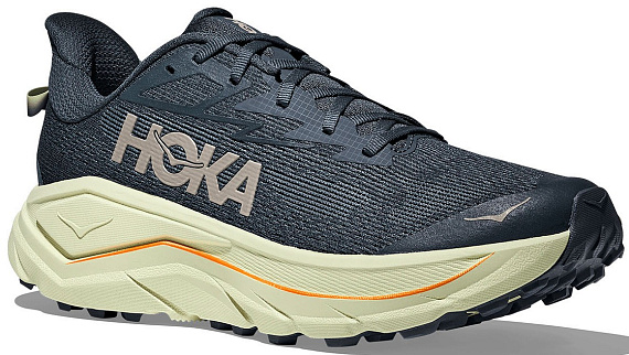 Кроссовки мужские Hoka Challenger 8 Faded Navy/Pampass Grass - Фото 3 большая