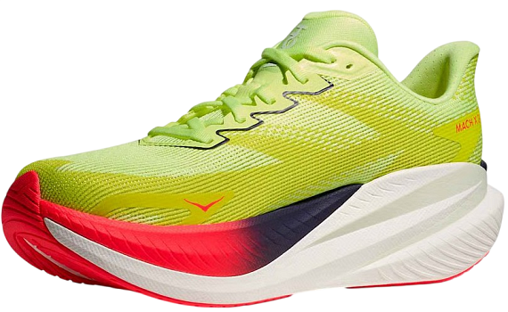 Кроссовки мужские Hoka Mach X 3 Neon Yuzu/Squid Ink - Фото 7 большая