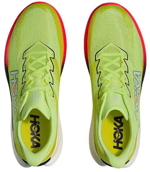 Кроссовки мужские Hoka Mach X 3 Neon Yuzu/Squid Ink - Фото 8 большая