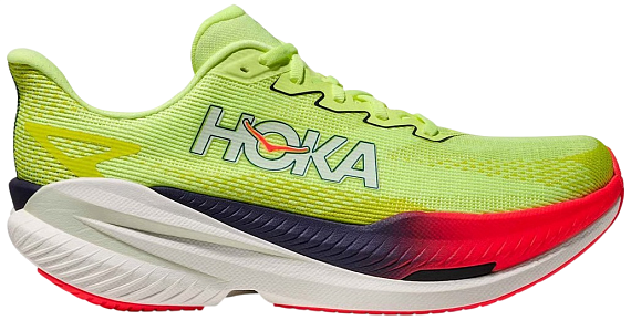 Кроссовки мужские Hoka Mach X 3 Neon Yuzu/Squid Ink - Фото 1 большая