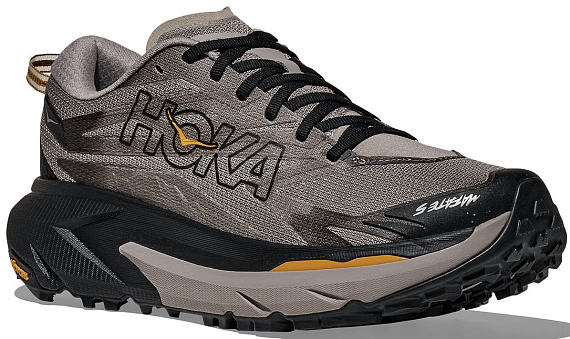 Кроссовки мужские Hoka Mafate 5 Cement/Black - Фото 3 большая