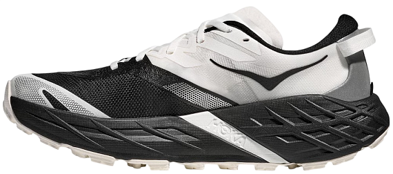 Кроссовки мужские Hoka Speedgoat 7 Black/White - Фото 2 большая