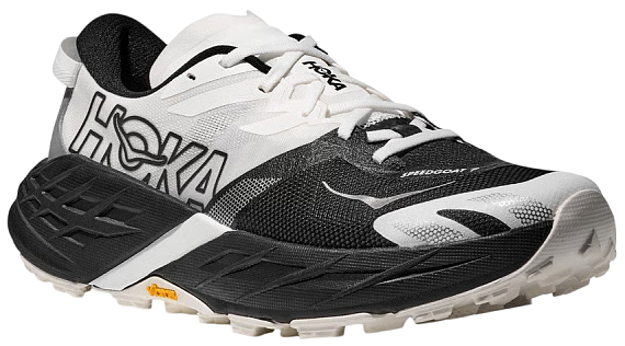 Кроссовки мужские Hoka Speedgoat 7 Black/White - Фото 4 большая