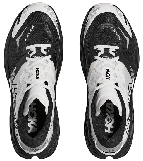 Кроссовки мужские Hoka Speedgoat 7 Black/White - Фото 8 большая