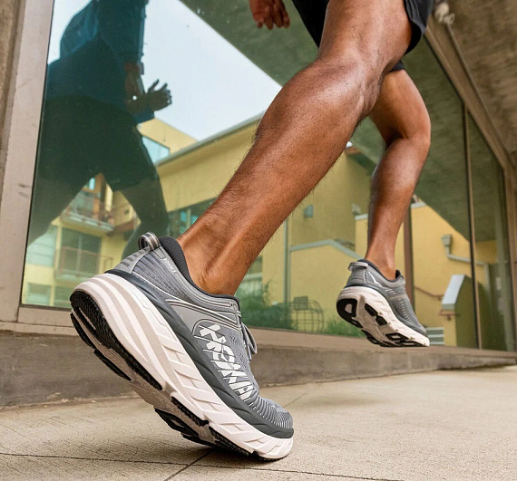 Кроссовки мужские Hoka Bondi 7 Wild Dove/Dark Shadow - Фото 3 большая
