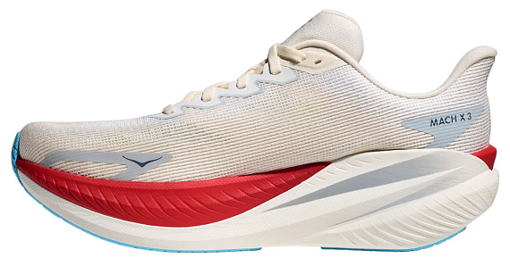 Кроссовки мужские Hoka Mach X 3 White Alabaster - Фото 8 большая