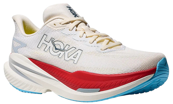 Кроссовки мужские Hoka Mach X 3 White Alabaster - Фото 6 большая