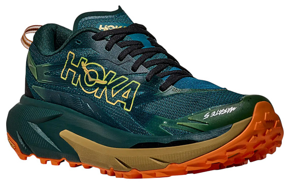 Кроссовки мужские Hoka Mafate 5 Tidal Wave/Mustard Seed - Фото 6 большая