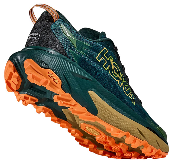 Кроссовки мужские Hoka Mafate 5 Tidal Wave/Mustard Seed - Фото 4 большая