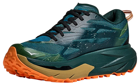 Кроссовки мужские Hoka Mafate 5 Tidal Wave/Mustard Seed - Фото 3 большая