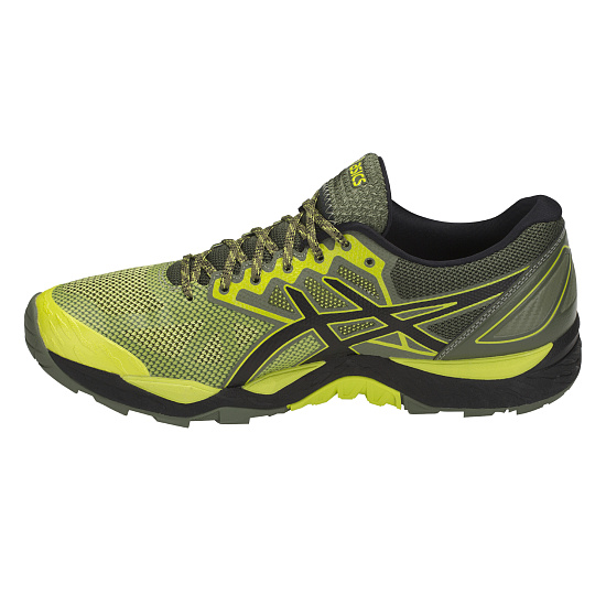 Кроссовки мужские ASICS Gel-FujiTrabuco 6 Sulphur Spring/Black/Four Leaf Clover - Фото 2 большая