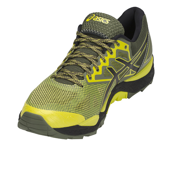 Кроссовки мужские ASICS Gel-FujiTrabuco 6 Sulphur Spring/Black/Four Leaf Clover - Фото 4 большая