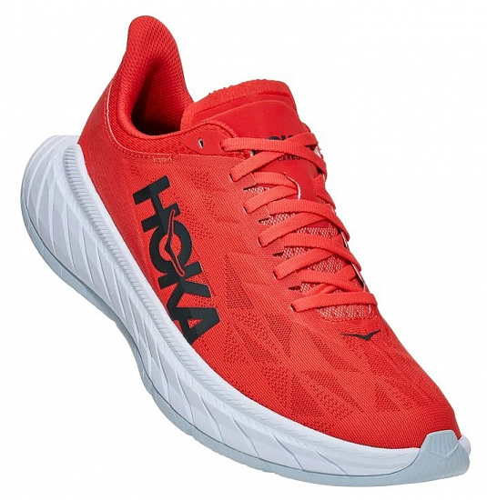 Кроссовки мужские Hoka Carbon X 2 Fiesta/White - Фото 1 большая