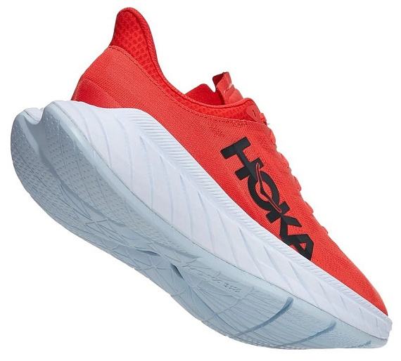 Кроссовки мужские Hoka Carbon X 2 Fiesta/White - Фото 3 большая