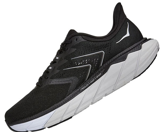 Кроссовки мужские Hoka Arahi 5 Black/White - Фото 5 большая