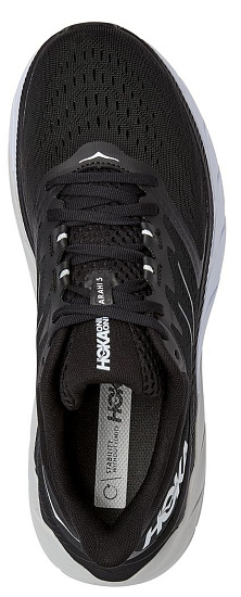 Кроссовки мужские Hoka Arahi 5 Black/White - Фото 6 большая