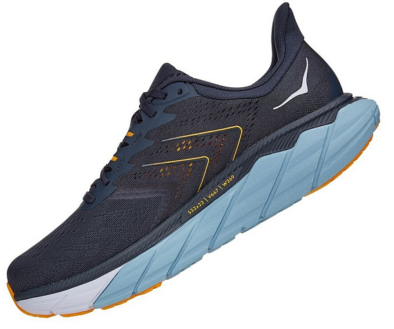 Кроссовки мужские Hoka Arahi 5 Ombre Blue/Blue Fog - Фото 5 большая