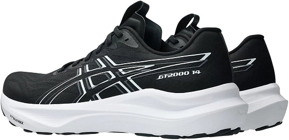 Кроссовки мужские ASICS Gt-2000 14 Black/White - Фото 3 большая