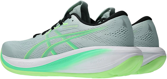 Кроссовки мужские ASICS Gel-Cumulus 28 Cold Moss/Vital Green - Фото 3 большая