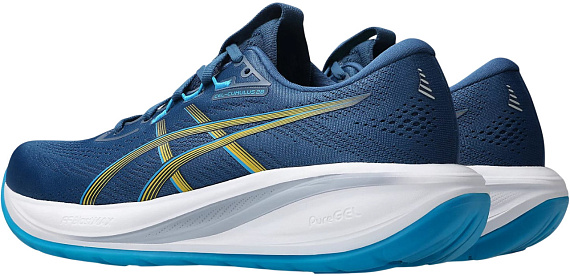 Кроссовки мужские ASICS Gel-Cumulus 28 Twilight Blue/Yamabuki - Фото 3 большая