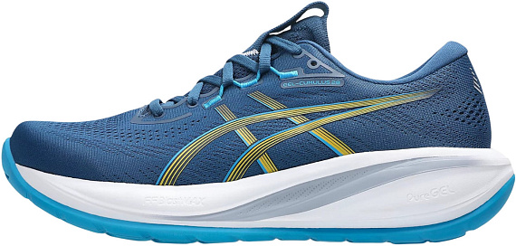Кроссовки мужские ASICS Gel-Cumulus 28 Twilight Blue/Yamabuki - Фото 8 большая