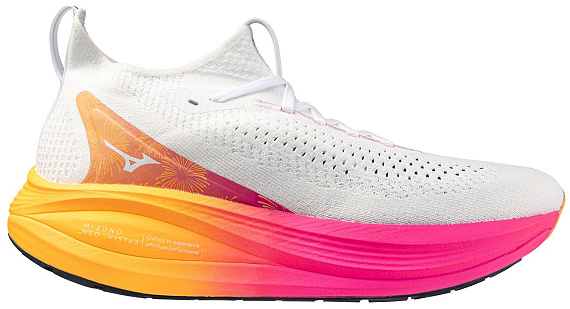 Кроссовки Mizuno Neo Vista 2 White/White/Pink Tetra - Фото 1 большая