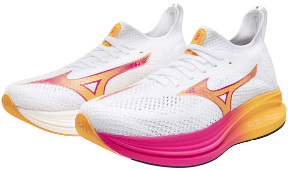 Кроссовки Mizuno Neo Zen White/Tang Orange/Pink Tetra - Фото 2 большая