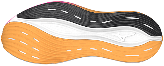 Кроссовки Mizuno Neo Zen White/Tang Orange/Pink Tetra - Фото 3 большая
