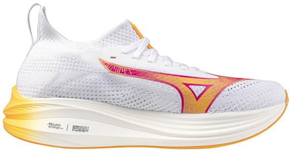 Кроссовки Mizuno Neo Zen White/Tang Orange/Pink Tetra - Фото 4 большая