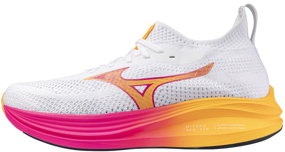 Кроссовки Mizuno Neo Zen White/Tang Orange/Pink Tetra - Фото 8 большая