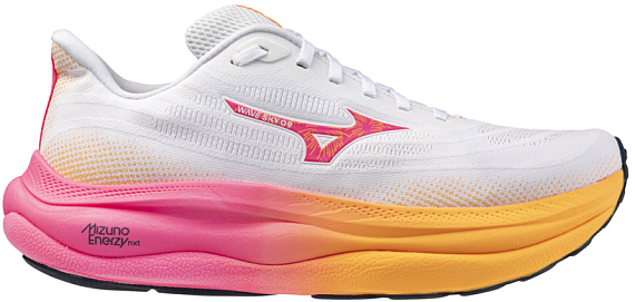 Кроссовки Mizuno Wave Sky 9 White/Tang Orange/Pink Tetra - Фото 1 большая