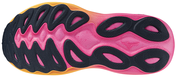Кроссовки Mizuno Wave Sky 9 White/Tang Orange/Pink Tetra - Фото 8 большая