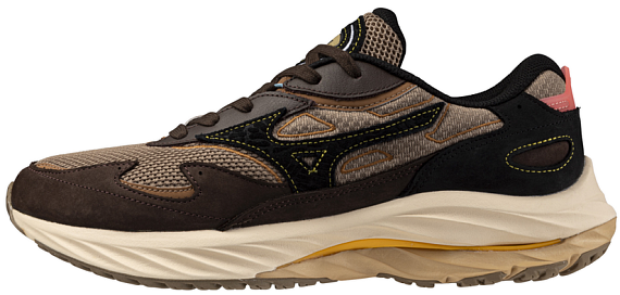 Кроссовки Mizuno Wave Rider Β Fossil/Black/Mole - Фото 2 большая