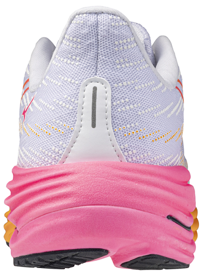 Кроссовки Mizuno Wave Rider 29 White/Tang Orange/Pink Tetra - Фото 6 большая