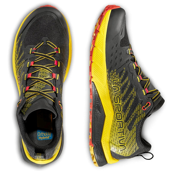 Кроссовки мужские La Sportiva Jackal II Black/Yellow - Фото 4 большая