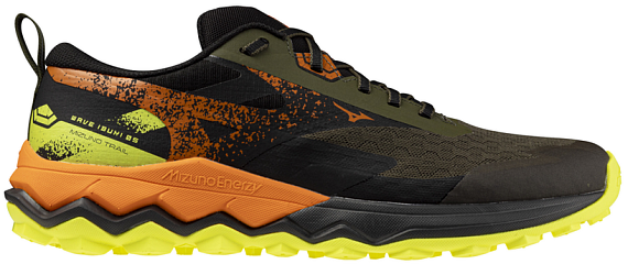 Кроссовки мужские Mizuno Wave Ibuki 5 Grape Leaf/Exotic Orange/Lemon - Фото 1 большая