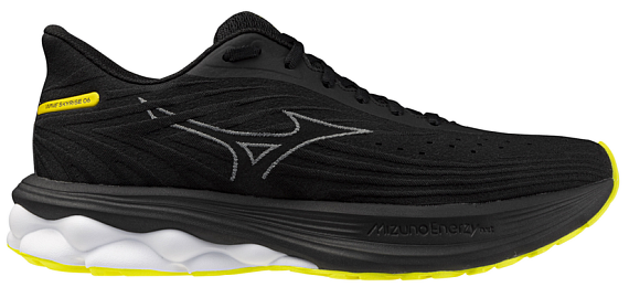 Кроссовки мужские Mizuno Wave Skyrise 6 Black/Harbor Mist/Lemon Tonic - Фото 1 большая