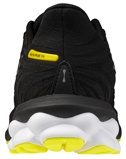 Кроссовки мужские Mizuno Wave Skyrise 6 Black/Harbor Mist/Lemon Tonic - Фото 2 большая